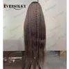 Indien U Part Perruques de Cheveux Humains Super Long 30 Pouces Crépus Droite 1X4 Ouverture pour les Femmes Sans Colle V Partie Perruque Sangles Réglables