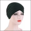 Beanie/skl kepsar hattar hattar halsdukar handskar modetillbehör panna cross muslim turban motorhuven ren färg stretch bomull inner hijabs r r