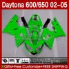 Kroppskit för Daytona 600 650 CC Daytona650 02-05 Cowling 104HC.20 Gul till salu Daytona600 2002 2003 2004 2005 Bodys Daytona 600 02 03 04 05 Full Fairings