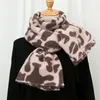 Leopard Print Cashmere Scarf Women Luxury Thick Warm Casual Winter Scarves For Ladies Hijabs Pashmina Shawls Wraps Echarpe