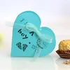 50pcs c'est un garçon fille creux coeur bonbons dragée cadeau boîte emballage mariage carton chocolat biscuits sacs papier d'emballage 220427