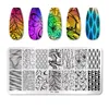 Nail Art Stamping Templates Plates Set Flower Butterfly Geometric Scheme Design Nails Image Stamp Stainless Steel Plates Manicure Tools