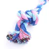 Dog Toys Pet Supplies Cotton Chewable Knots Durable Braided Bones Rope Fun ToolsInventory Wholesale