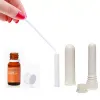 100 zestawów na działkę w kolorze olejku eterycznym Aromaterapia puste rurki inhalatorowe nos