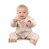 Baby Rompertjes Designer Kleding Jongens Knop Gebreide Slaapzakken Zuigeling Lange Mouw Hooded Jumpsuits Pasgeboren Crawling Kleding Boutique Kleding BD7979