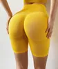 Sports Shorts Womens Slim Fit Hip Raise Yoga Shorts Yellow green black blue Stretch Fitness Tights Running pants Women