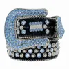 Designer Belt 2022 BB Simon Belts For Men Women Shiny Diamond Belt On Black Blue White Multicolour 00193W