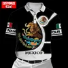 Plstarcosmos 3dprind Mexico Polo Shirt Personligt team roligt sommar harajuku ärmlösa tees fitness unisex stil 3 220713