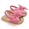 Sandales d'été pour bébés filles et garçons de 0 à 18 mois, chaussures papillon plates avec talon en liège souple, 4 couleurs, GC1374