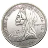 Hobo 1844/1893 Queen Victoria Young Head Silver Craft Crown Coin - Gran Bretagna Copia monete Teschio Design Ornamenti Accessori per la decorazione della casa