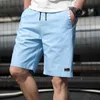 Męskie szorty Summer mężczyźni swobodny biały kolorowy kolor elastyczny bermudów męski męski 2022 Trendy spodni czysto bawełny