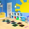 Hopscotch Removable Floor Stickers Lattice Number Game Kindergarten Children s Room Cartoon Wall Waterproof Self adhesi 220716