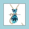 Hanger kettingen Pretty Crystal Cat ketting vrouwen sleutelbeen ketting schattige Oostenrijkse carshop2006 drop levering 2021 sieraden PE carshop2006 dh97i