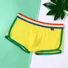 Sexy Mens Bikini Pouch Boxers Hommes Flèche Culottes Sous-Vêtements Respirant Mode Slip Mâle Taille Basse Boxer Hommes Short De Bain G220419