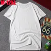 T-shirts pour hommes été T-shirt à manches courtes pour hommes col rond grande taille 12XL hommes couleur unie noir gris haut décontracté vêtements pour hommes