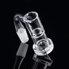 Clear Unique Shape US Grade Fully Weld Quartz Banger Smoking Flat Terp Slurper Beveled Edge Seamless Bangers For Glass Bongs FWQB19 20