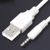 USB 2.0 A tot 3,5 mm Aux Audio -plug man naar mannelijke leadaansluiting Adapter Converter Data Cable Cord voor autoluidhoofdtelefoon 1m