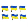 Spilla bandiera Ucraina Spilla in metallo Distintivo souvenir Cappello Borsa Decorazione Artigianato creativo Regalo