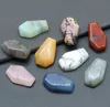 Natural Crystal Stone Affin forma de forma de ataúd Reiki Chakra Quartz Mineral Gemlumed Caminada Hand Piece Home Decoración Joyería