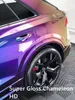 2022 New Unicorn Tunnel Ultra Gloss Chameleon Shift Wrap Wrap with Air Bubble Free with Pet Liner HD Car Carn