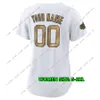 Custom 2022 All-Star Game Gold Baseball Jersey 13 Dansby Acuna Jr. Clayton Kershaw Mookie Betts Manny Machado Joe Musgrove Nolan Arenado Albert Pujols Jerseys white