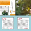 Other Home Decor Garden 12 Pack Spinning Double Clip Swivel Hooks For Wind Spinners Hanging Windsock Bird Feeders Chimes Crystal Twiste