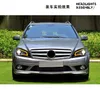 ベンツW204 LEDヘッドライトの車の昼間のランニングライト2007-2011 C200 C260 C300ダイナミックターンシグナルヘッドランプレンズ