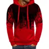 رجال pulver hoodie sweatshirt تدرج الطباعة اليومية اللياقة البدنية للملابس الرياضية الأساسية هوديس عرضية كبيرة الحجم من النوع الثقيل الرمادي الأبيض 220809