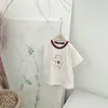 MILANCEL Summer Baby Suit Bear Print T-shirt and Loose Shorts 2Pcs Cotton Toddler Set Casual Infant Clothes 220507