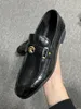 Men Shoes High-quality PU Leather New Fashion Design Horseshoe Buckle Decoration Comfortable Lefu Classic Hot Sales HG020