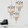 Pendant Lamps Modern Vintage Lamp Aluminum Chain Chandelier Lighting Luxury Hanging Light For Home El Restaurant DecorationPendant