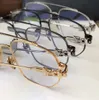 Märke Designer Män Glasögon Frame Kvinnor Retro Optisk Glasögon Metall Spectacle Ramar Polygonal Oregelbundna Myopi Glasögon Glasögon Med Väska
