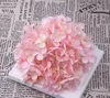 Duży Sztuczny Kwiat Głowy Hortensja Jedwabne Płatki 19 CM Faux Floral Wedding Party Decor DIY Rekwizyty 11 Oddział