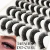 Faux cils paires outils d'extension de cils naturel longue bande russe dramatique 20mm DD Curl cils Faux vison cilsFalse Ger8999027