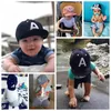 Vår sommar baby brev mössa barn pojkar justerbar bomull baseball flickor barn snapback hip-hop solhatt