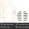 5pc Premium White Silicone Practice Double Face Skin Gold Printed Ombre Practice Pad For Eyebrow Microblading Permanent Makeup3223414