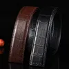 Belts WESTAL Crocodile Pattern Belt For Men Genuine Leather Without Buckle Casual Cowskin Business Cowboy Waistband