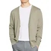 Sweaters masculinos Primavera Autumn Cardigan 2022 Camisa de cor sólida em colorida Sold-color