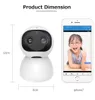 FHD 1080P Smart Home WiFi IP Camera Indoor Security Surveillance CCTV PTZ 360 10X Zoom Motion Detection for Pet Baby Monitor Cam