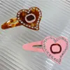 Women Girl Letter Hair Clip Cute Heart Letters Barrettes Gift for Love Girlfriend Fashion Design Hair Accessories High Quality