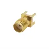 Other Lighting Accessories 5/2/1Pcs Brass SMA 4Pin Straight Female Jack Solder PCB Panel Edge Mount RF Coaxial Adapter ConnectorOther