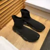 عارضة جورب الأحذية المتضخم الراحة الوحيد إمرأة منصة المدربين hommes الجلود المدرب الأسود بريق محبوك chaussures الثلاثي espadrilles