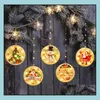 Kerstdecoraties Feestelijke feestbenodigdheden Home Garden Star Lights Sfeer Smosfeer Gordijn Raam Decoratiekamer Decoratio Dh2TG