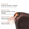 Nek massager auto woning cervicale shiatsu massage verwarming nek rug taille lichaam elektrisch multifunctioneel massagekussenkussen 220507