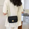 Bolsas de marca de designer de exportação online de fábrica feminina 2022 verão nova moda simples pequeno ombro único corrente mensageiro alta textura quadrado