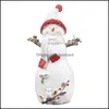 Party Decoration DIY Boże Narodzenie Snowman Wisiorek 2022 Lalki Żywiczne Rok Rok Rzemiosło Do Gift Home Decor Dorozumienia Dostawa 2021 Event Supplies Świąteczny G