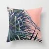 Cushion/Decorative Pillow Tropical Plants Pattern Decorative Pillowcase 45x45cm Peach Skin Cushion Cover Throw Sofa Decoration Pillowcover