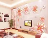 간단한 3D 벽지 벽화 입체 보석 꽃 사진 벽 스티커 거실 침실 TV 배경 룸 장식 배경 화면 Papel 벽화