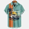 Camisas de vestir para hombres Retro Hawaiian Men Camiseta Verano Coconut Coconut Tree Fashion Fashion 5xl 2022men's