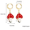 Boucles d'oreilles de champignons perlé de cerlage Hopgie Perl Charms Gol